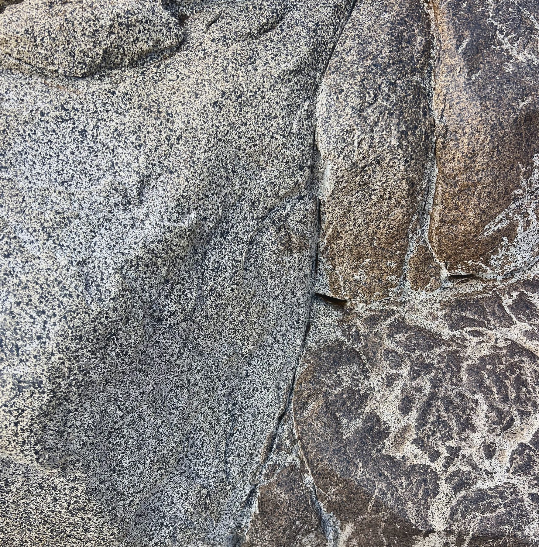 Hand-applied color, up close