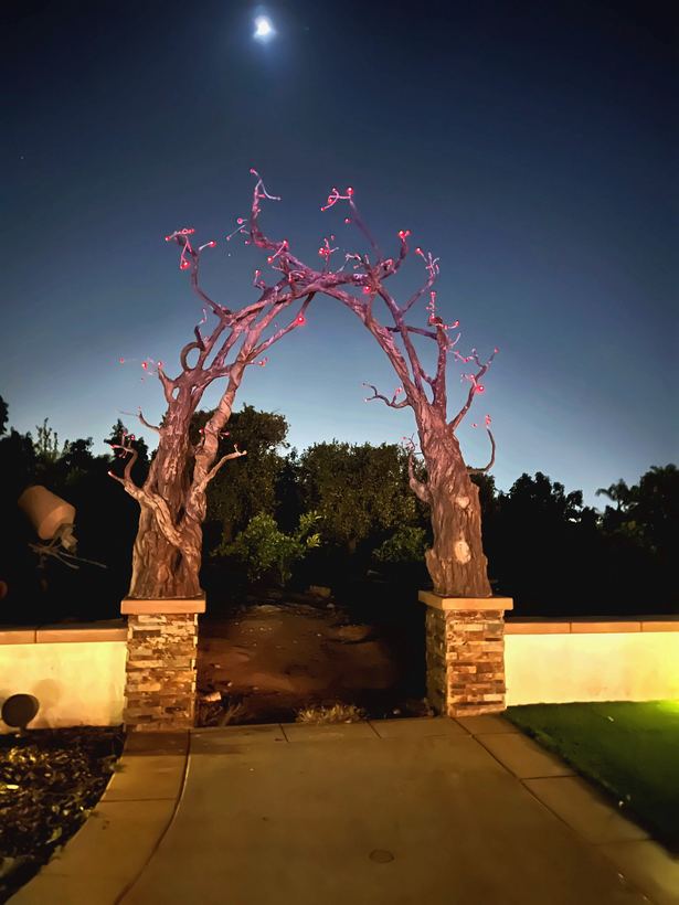 The arch under a full moon